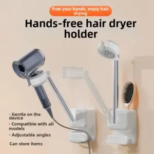 suporte de parede para secador de cabelo
