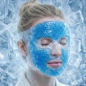máscara facial bolinhas de gel