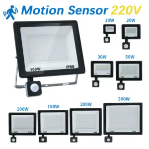 holofote led sensor de movimento