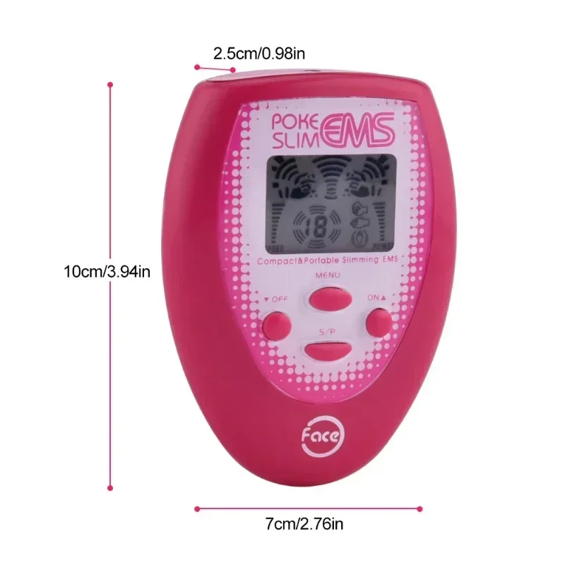 Massageador Facial EMS Formato V Violeta ou Rosa Vermelha - Imagem 2