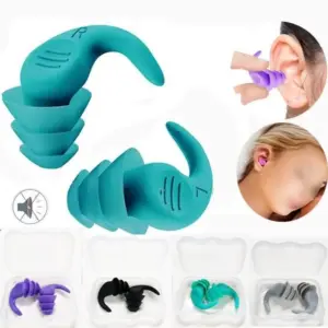 tampões de ouvido de silicone espiral