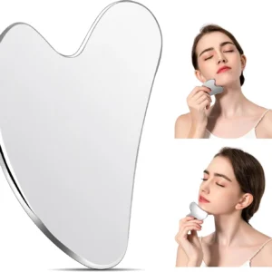 gua sha facial de aço inoxidável