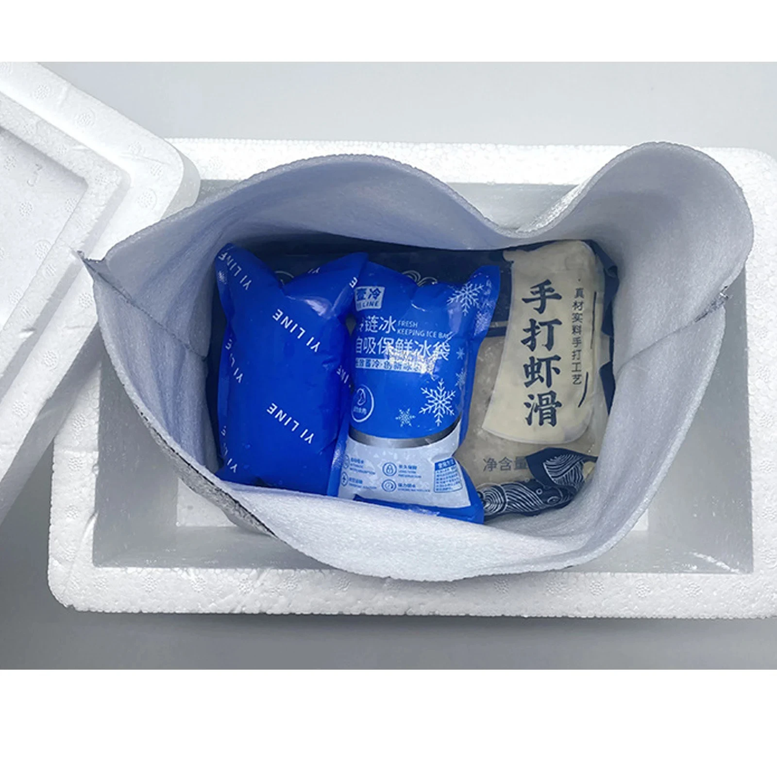 Bolsa Térmica Reutilizável Self-Priming Glacê Cooler Bag Azul - Imagem 5
