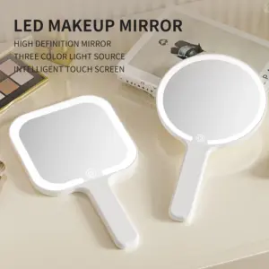 espelho de maquiagem led portátil
