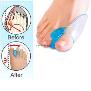 separador de dedos em gel de silicone