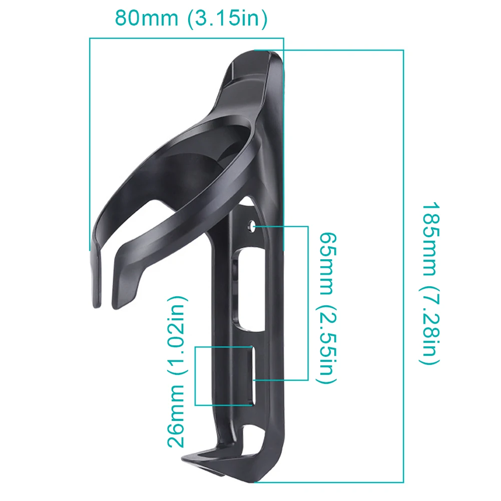 Suporte de Garrafa Bicicleta Anti-Roubo para AirTag Preto - Imagem 6