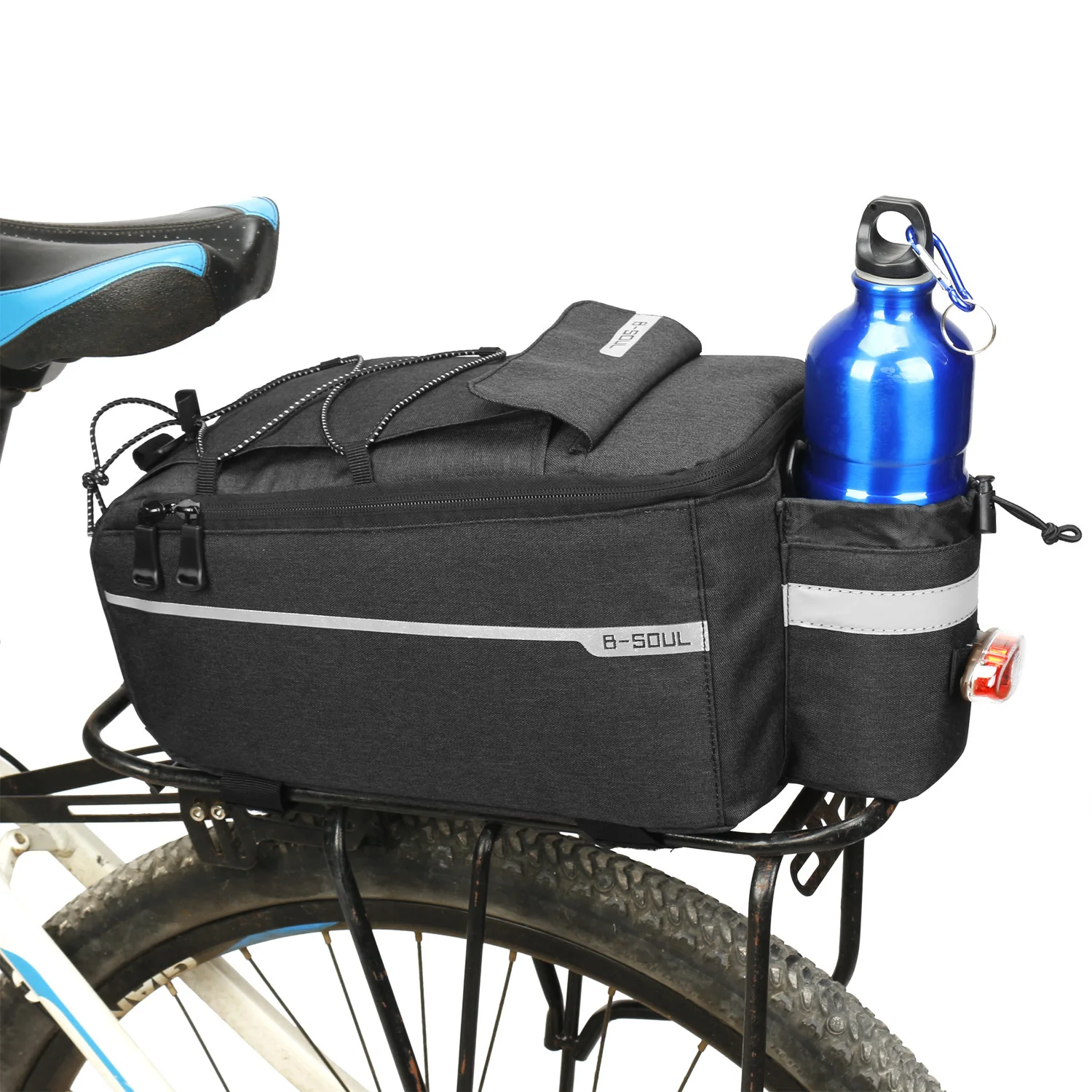 bolsa de rack dobrável para bicicleta elétrica
