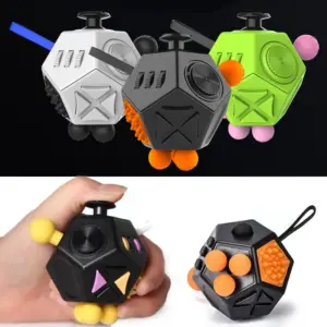 fidget cube 12 lados antiestresse