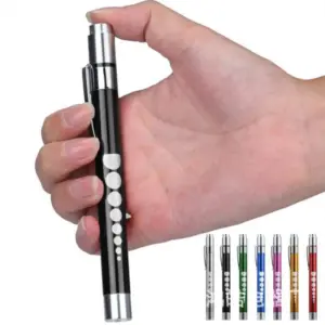 caneta lanterna médica de bolso otoscópio