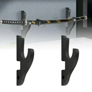 suporte de parede para katana madeira