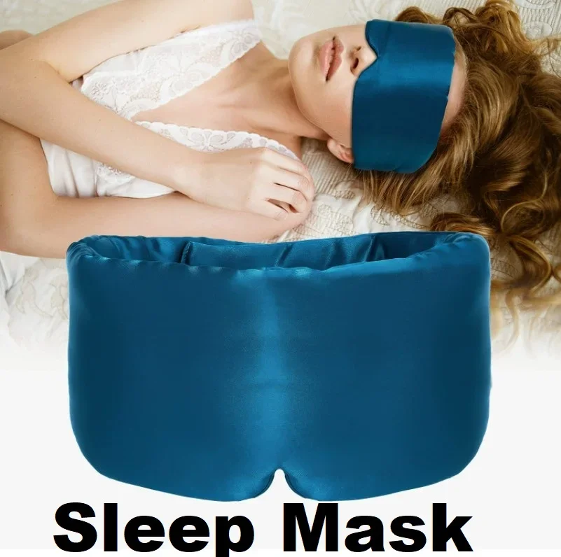 Máscara de Dormir Seda Suave Sem Pressão Ajustável - Imagem 2