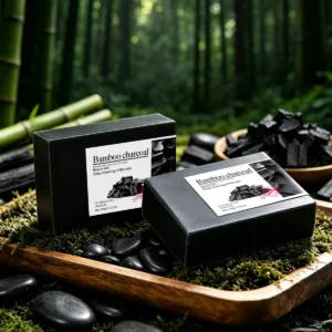 sabonete carvão de bambu artesanal