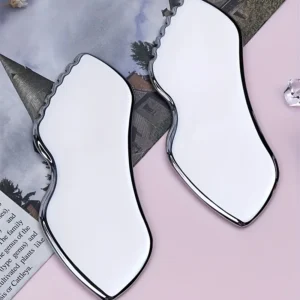 placa gua sha aço inoxidável