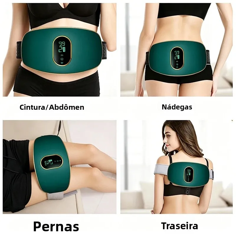 Cinto de Massagem Abdominal EMS Aquecimento e Vibração - Imagem 6