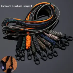 chaveiro paracord de sobrevivência roxo