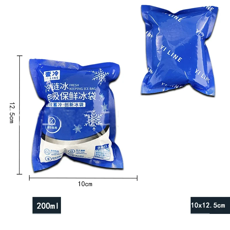 Bolsa Térmica Reutilizável Self-Priming Glacê Cooler Bag Azul - Imagem 6