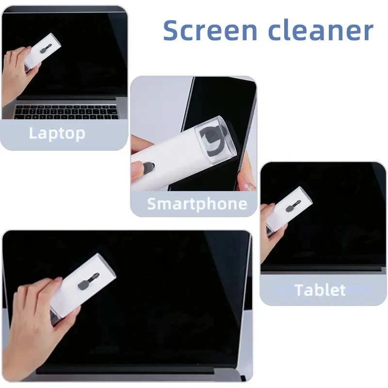 Kit de limpeza de teclado 7 em 1 para eletrônicos - CINZA - Imagem 5