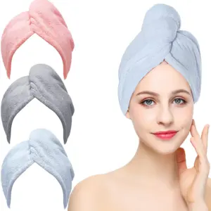 touca de microfibra para cabelo