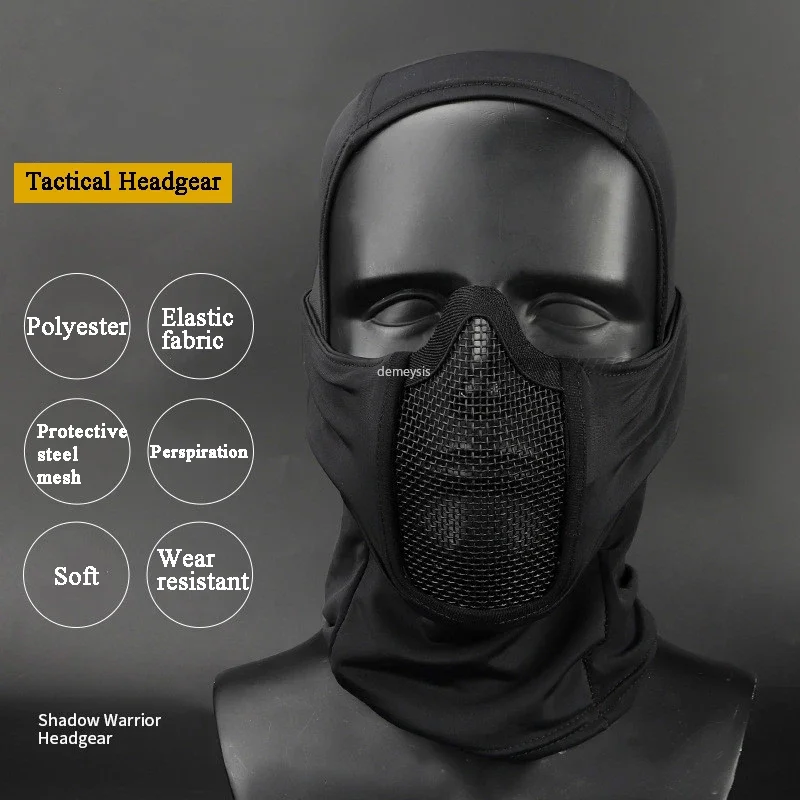 Máscara Tática Balaclava Malha Airsoft Cobertura Facial Completa - Imagem 2