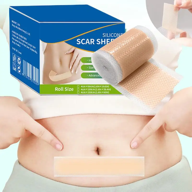 Fita de silicone para cicatriz, 4x50cm - Imagem 3