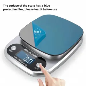 Balança Digital de Cozinha 10kg/1g Prata