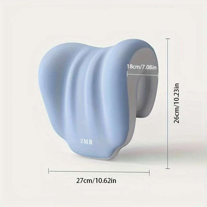 Travesseiro Ergonômico Suporte Pescoço Azul Claro - Imagem 6