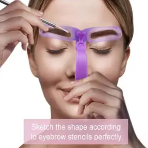 estêncil de sobrancelha reutilizável
