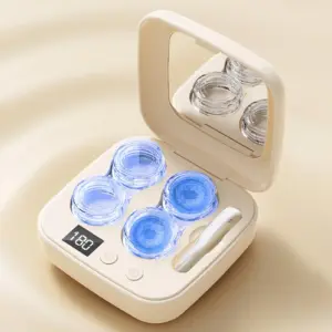 máquina de limpeza de lentes de contato portátil