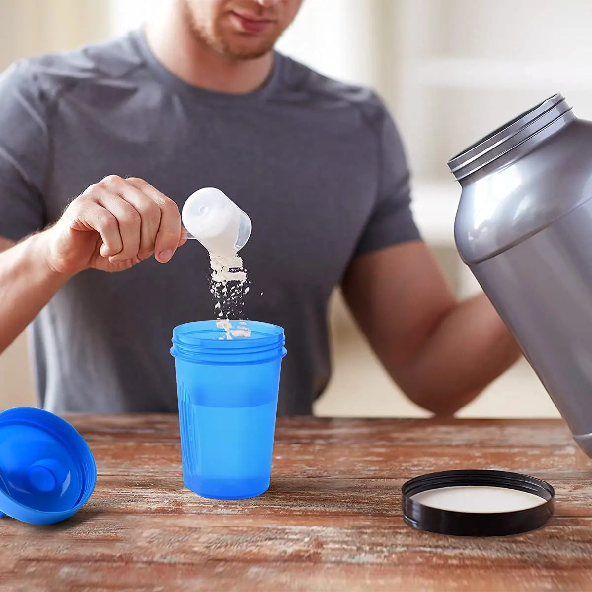 Garrafa Shaker Leeseph com Bolas de Agitação - Imagem 4