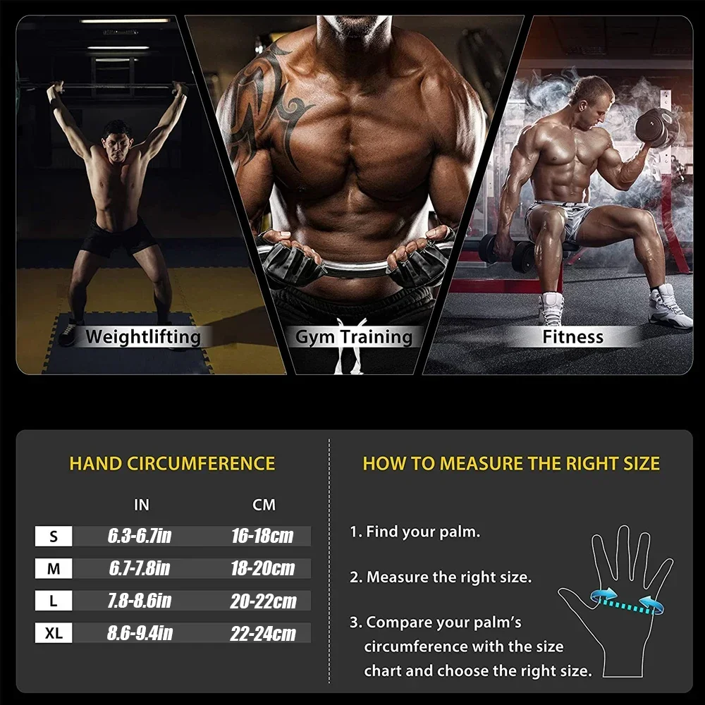 Luvas de Musculação com Suporte de Punho para Treino - Imagem 2