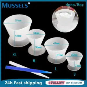conjunto tigelas silicone dental