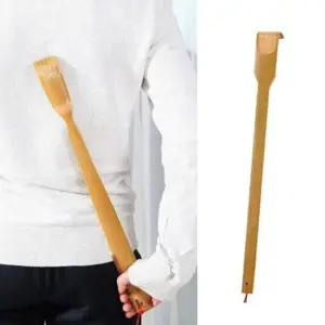 raspador de costas de bambu