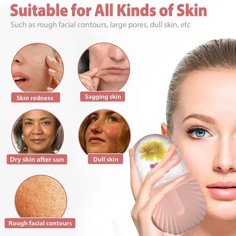 Rolo Facial de Gelo Azul para Cuidados com a Pele - Imagem 3