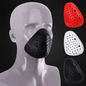 máscara de silicone 3D meia face
