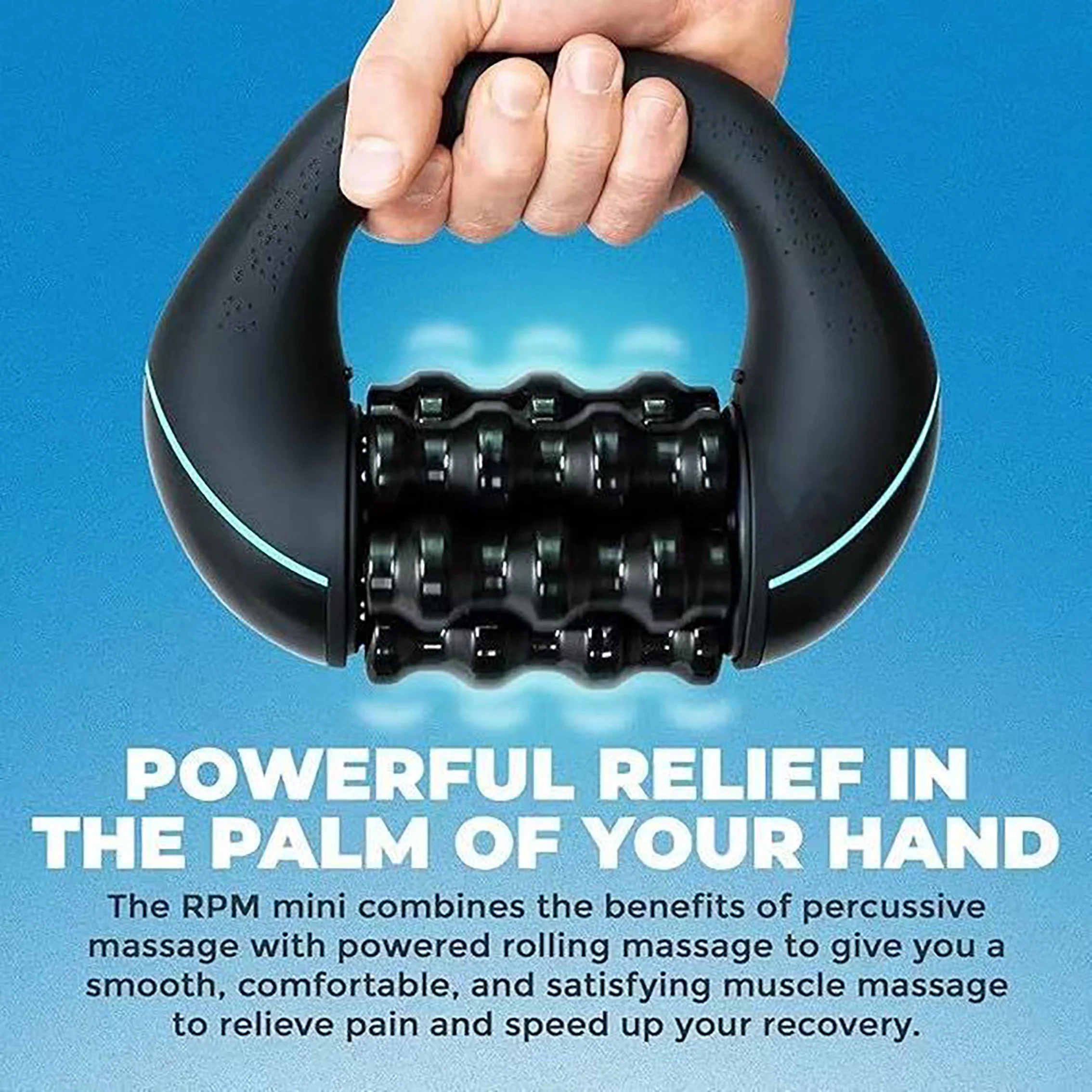 Massageador Elétrico de Percussão Rolante Portátil - Imagem 2