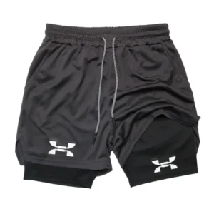 shorts de corrida masculino 2 em 1