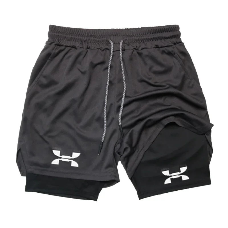shorts de corrida masculino 2 em 1