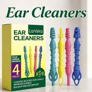limpador de ouvido espiral em silicone