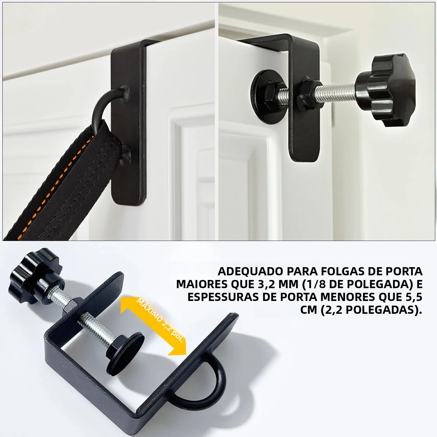 Suporte de Porta para Faixas de Resistência Yoga Academia - Imagem 2
