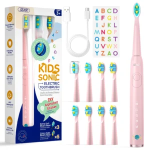 escova de dentes elétrica infantil 5 modos