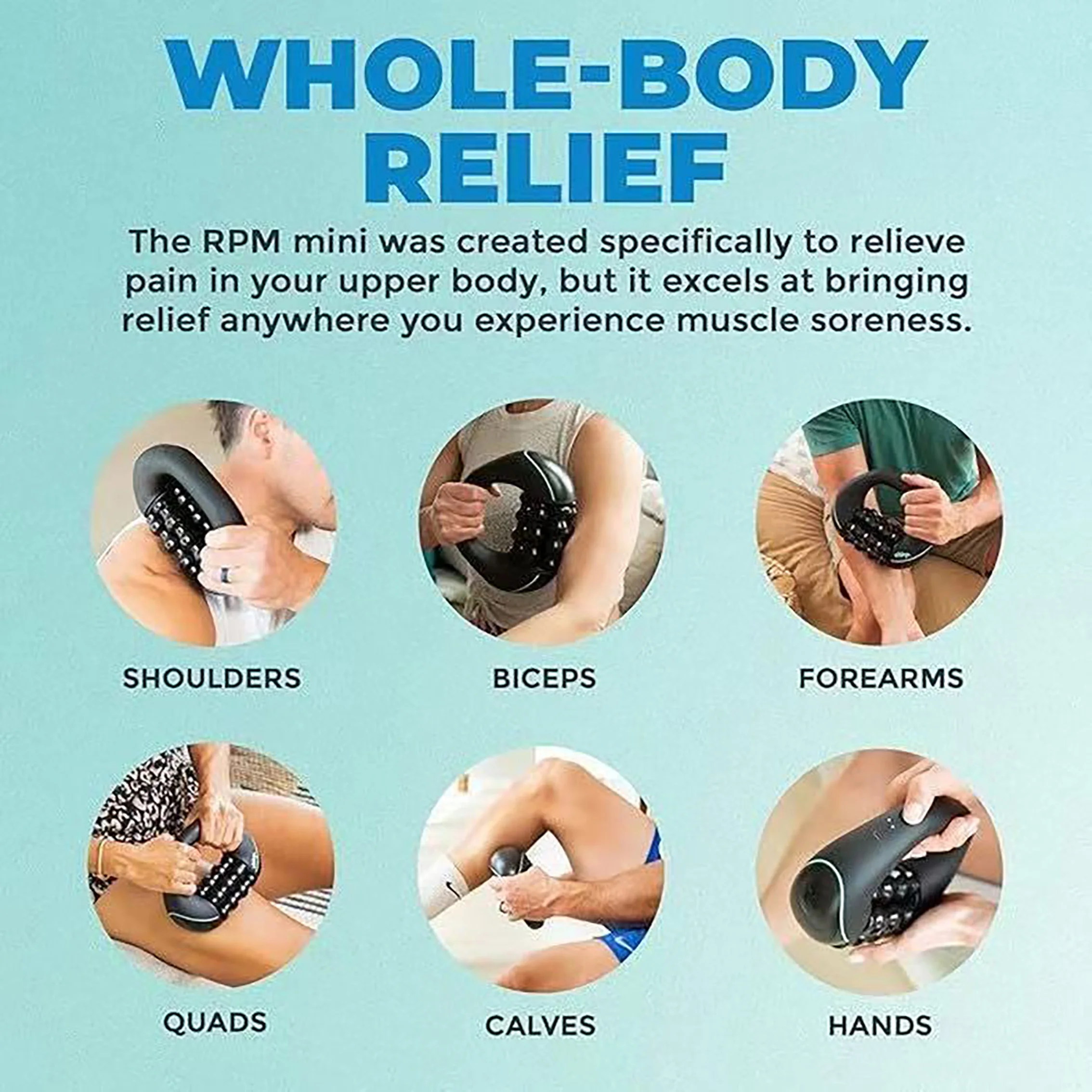 Massageador Elétrico de Percussão Rolante Portátil - Imagem 4