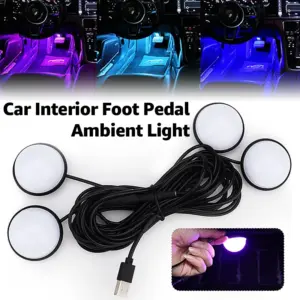 luzes led ambiente para carro usb