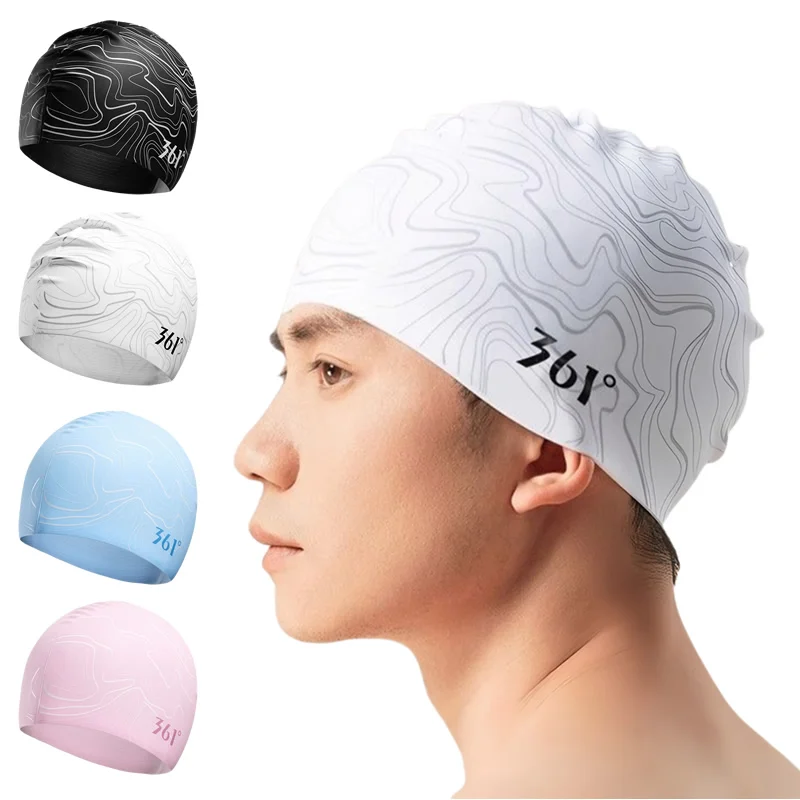 touca de natação de silicone estampada adulto