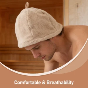 chapéu de sauna tradicional unissex