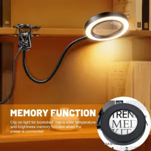luminária de mesa com lupa 10x
