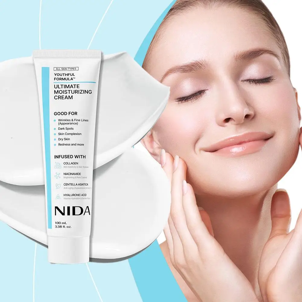 Nida Creme Facial Hidratante Multi-Ação 100ml Branco - Imagem 3