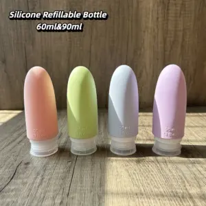 kit de frascos de viagem de silicone