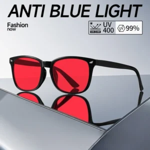 óculos anti luz azul lentes vermelhas