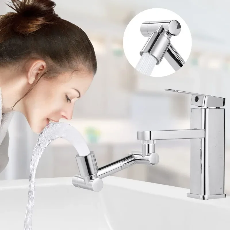 Extensor de Torneira Universal Prata 1080° com 2 Modos de Fluxo - Imagem 2