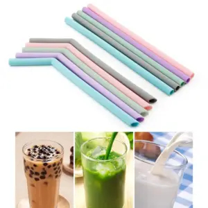 palhinhas de silicone reutilizáveis